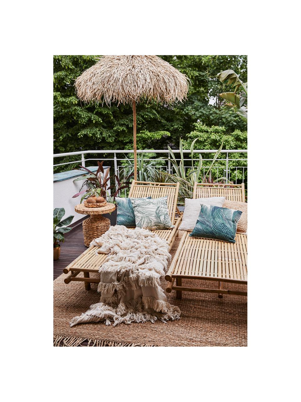 Bamboehouten ligstoel Mandisa, Bamboehout, naturel, Bamboehoutkleurig, B 200 x H 30 cm