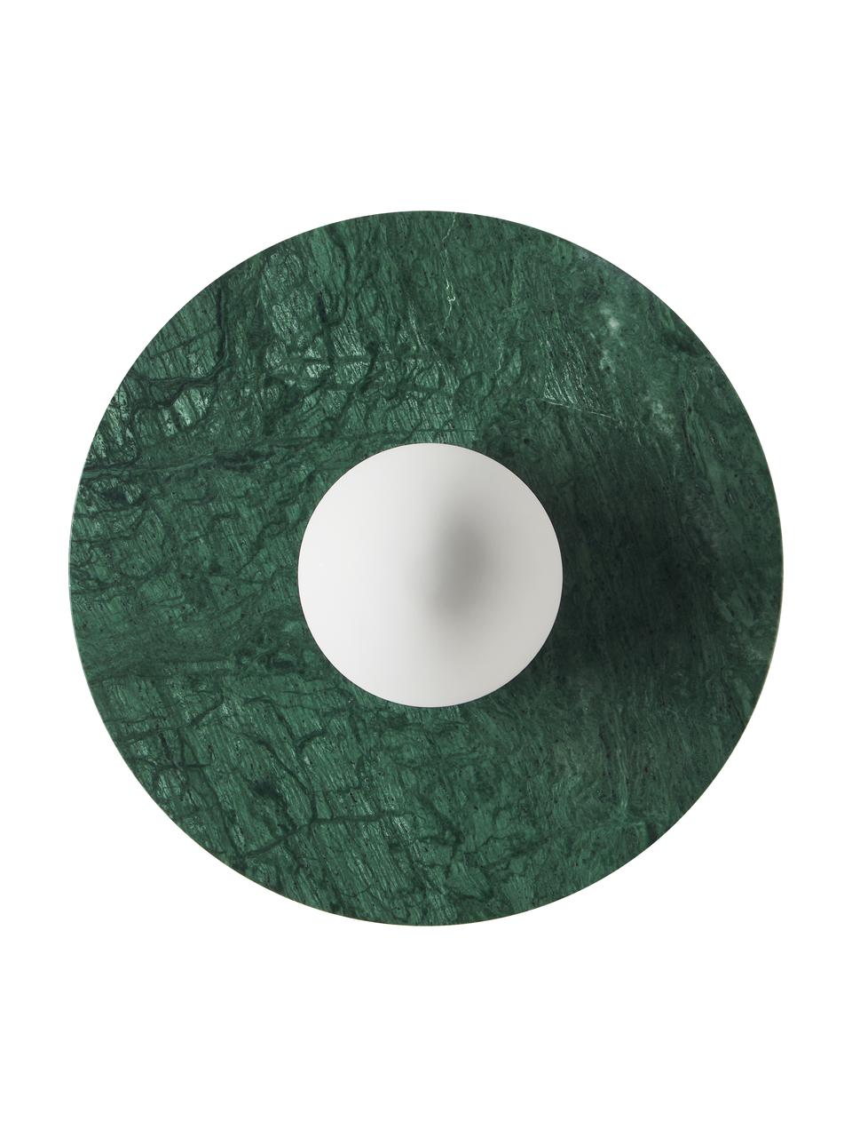 Kinkiet/lampa sufitowa z marmuru Cehlani, Zielony marmur, Ø 28 x W 16 cm