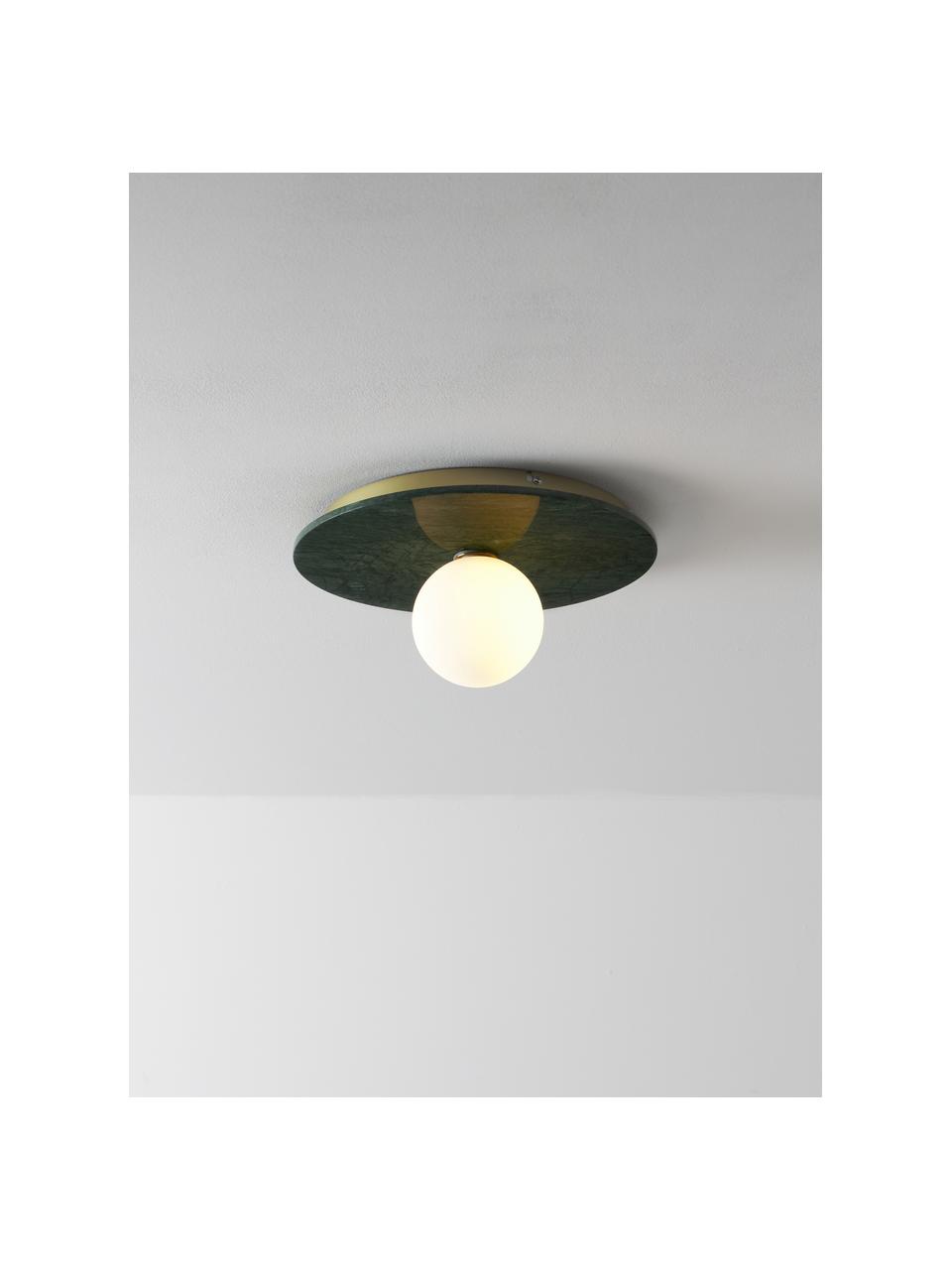 Nástenná a stropná lampa Cehlani, Zelená mramorová, Ø 28 x V 16 cm