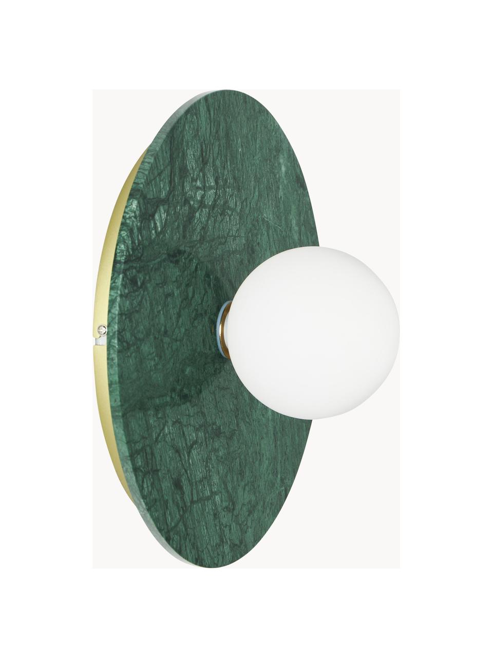 Nástěnné/stropní svítidlo z mramoru Cehlani, Zelená, mramorovaná, Ø 28 cm, V 16 cm