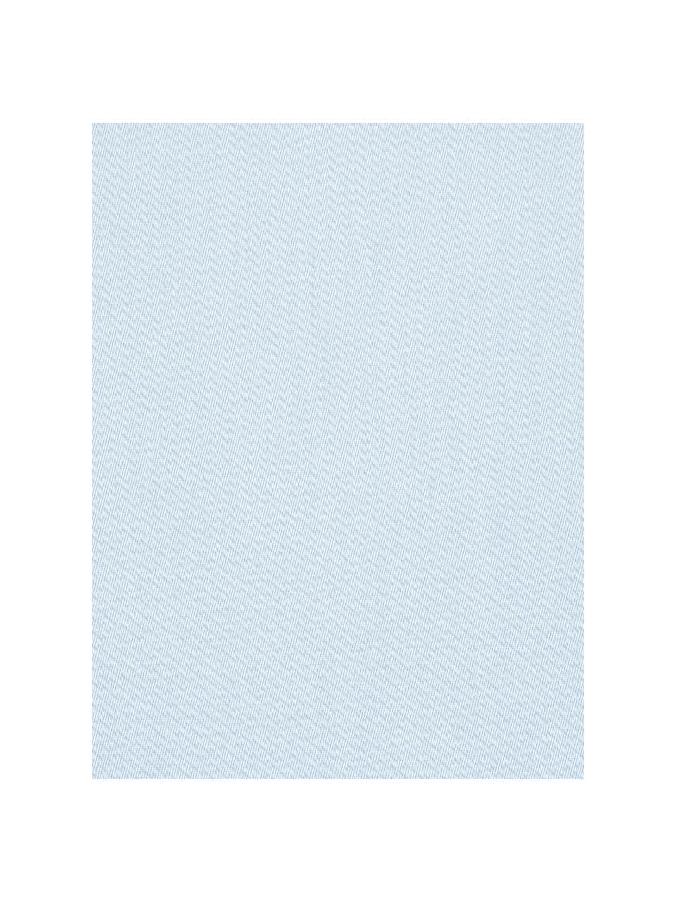 Světle modré povlečení z bavlněného saténu Comfort, Světle modrá, Š 200 cm, D 200 cm + 2 polštáře 80 x 80 cm