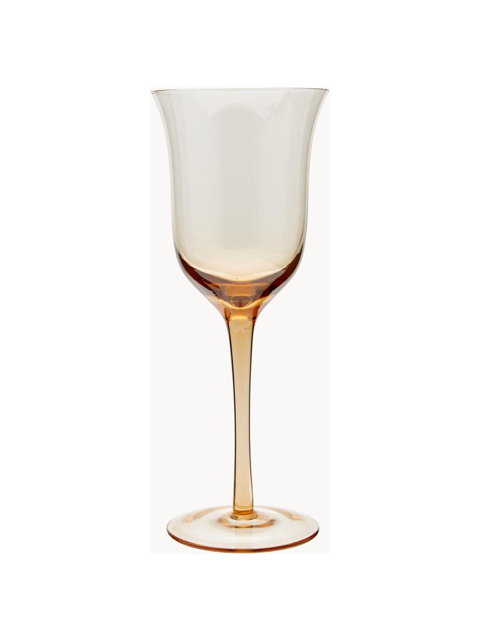 Verres à vin soufflés bouche Diseguale, 6 élém., Verre, soufflé bouche, Multicolore, transparent, Ø 7 x haut. 24 cm, 250 ml