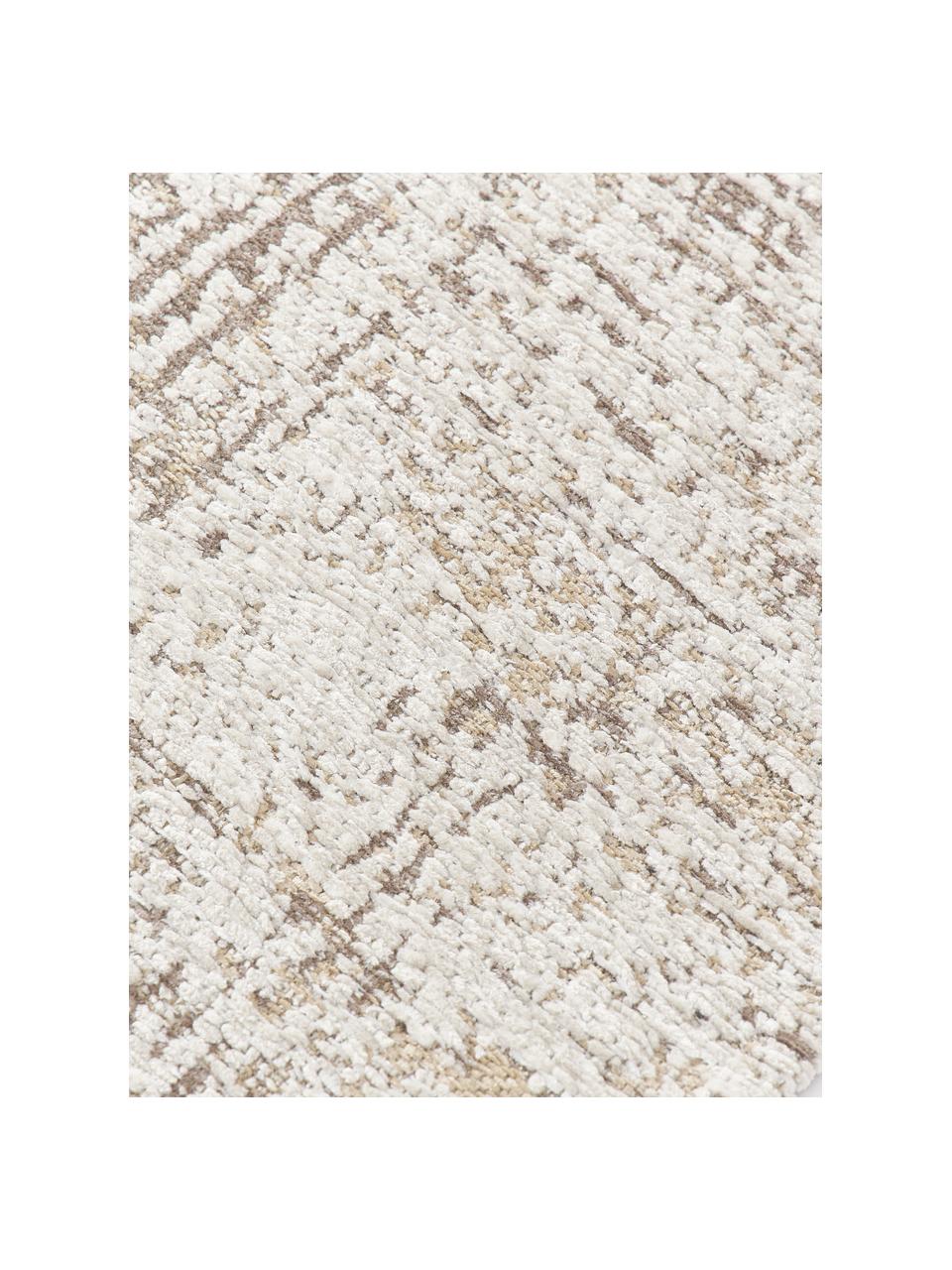 Alfombra Laurence, 70% poliéster, 30% algodón (certificado GRS), Beige, marrón, An 80 x L 150 cm (Tamaño XS)