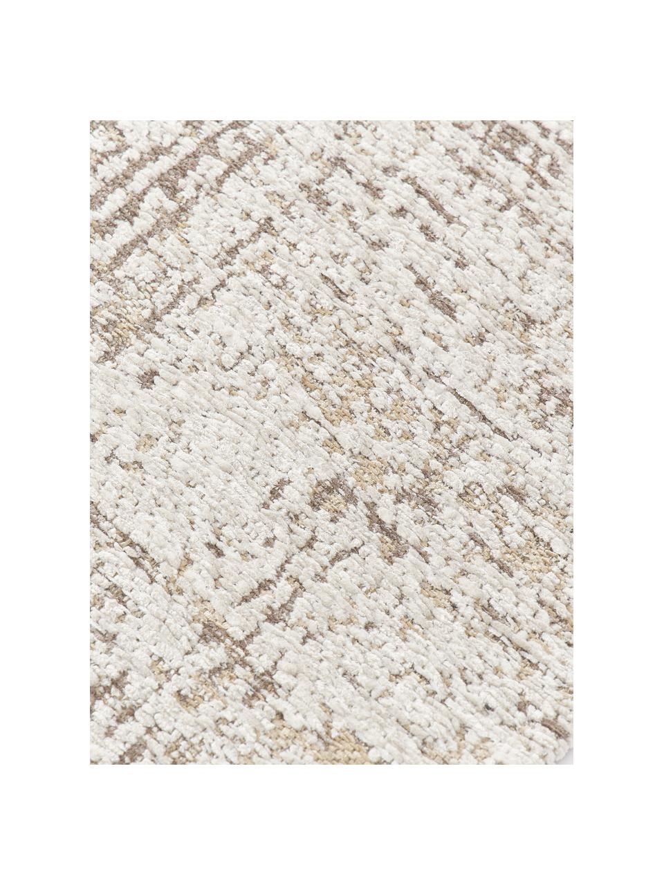 Vloerkleed Yava, 70 % polyester, 30 % katoen, GRS-gecertificeerd, Beige, bruin, B 80 x L 150 cm (maat XS)