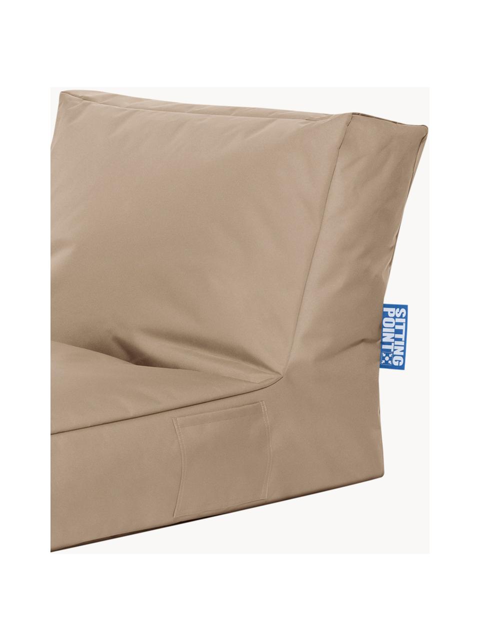 Outdoor loungefauteuil Pop Up met ligfunctie, Geweven stof beige, B 70 x D 90 cm
