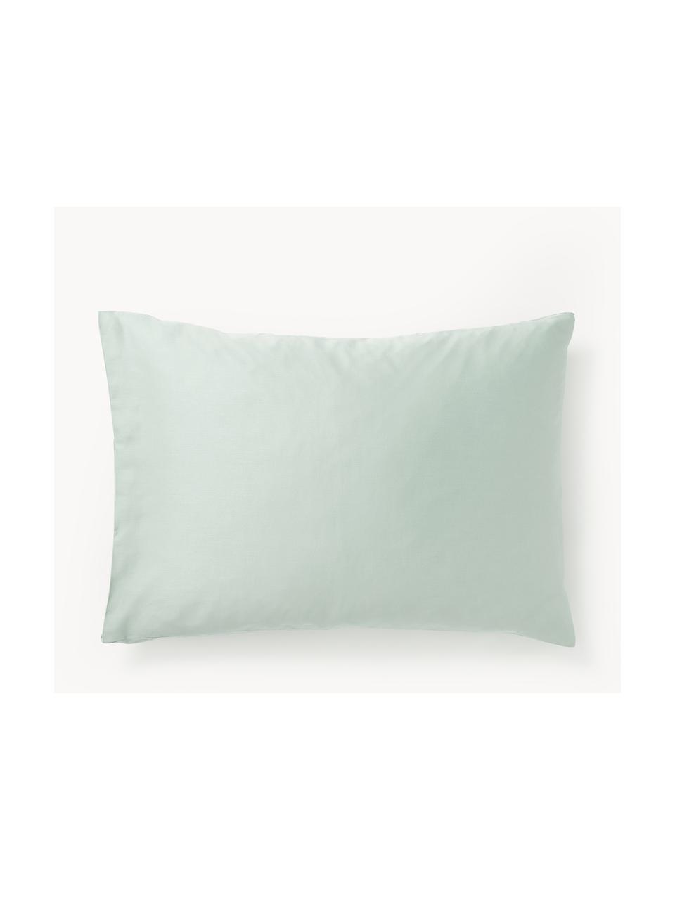 Funda de almohada de satén Comfort, Verde salvia, An 45 x L 110 cm