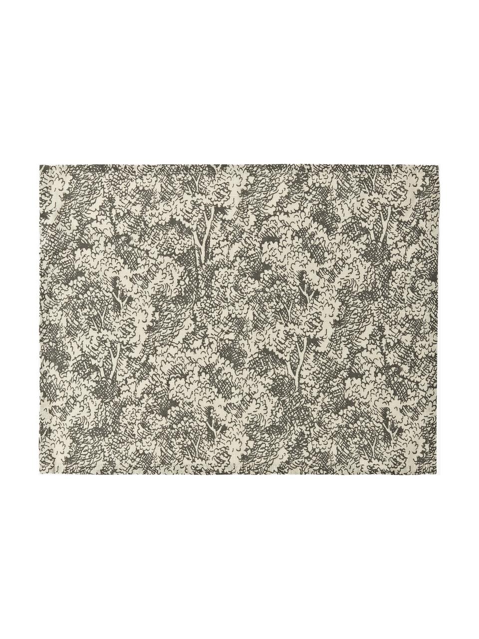 Podkładka Lundaskog, 4 szt., 75% bawełna, 25% len, Greige, beżowy, S 35 x W 45 cm