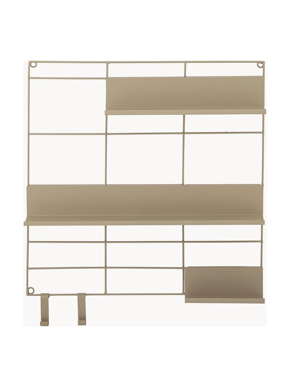 Estante de pared Osca, Hierro recubierto, Beige, An 60 x Al 60 cm