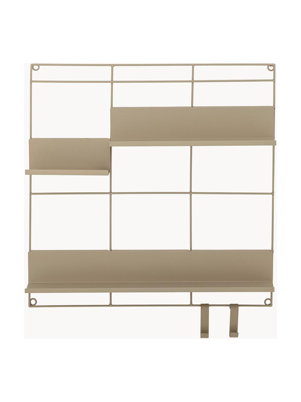 Étagère murale Osca, Fer, enduit, Beige, larg. 60 x haut. 60 cm