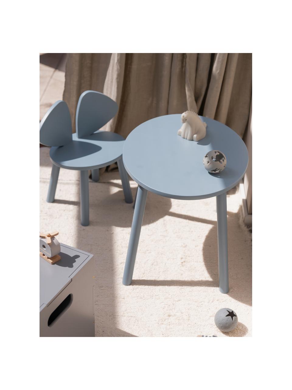 Kindertafel Mouse met kinderstoel, set van 2, Berkenhout, gelakt

Dit product is gemaakt van duurzaam geproduceerd, FSC®-gecertificeerd hout., Lichtblauw, Set met verschillende formaten