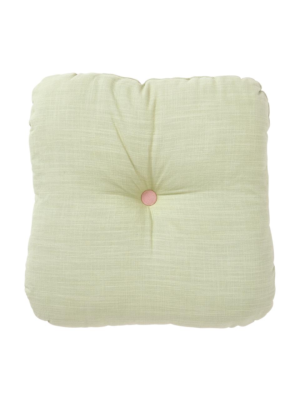 Cojín decorativo Devi, con relleno, Funda: 100% algodón, Verde, An 40 x L 40 cm
