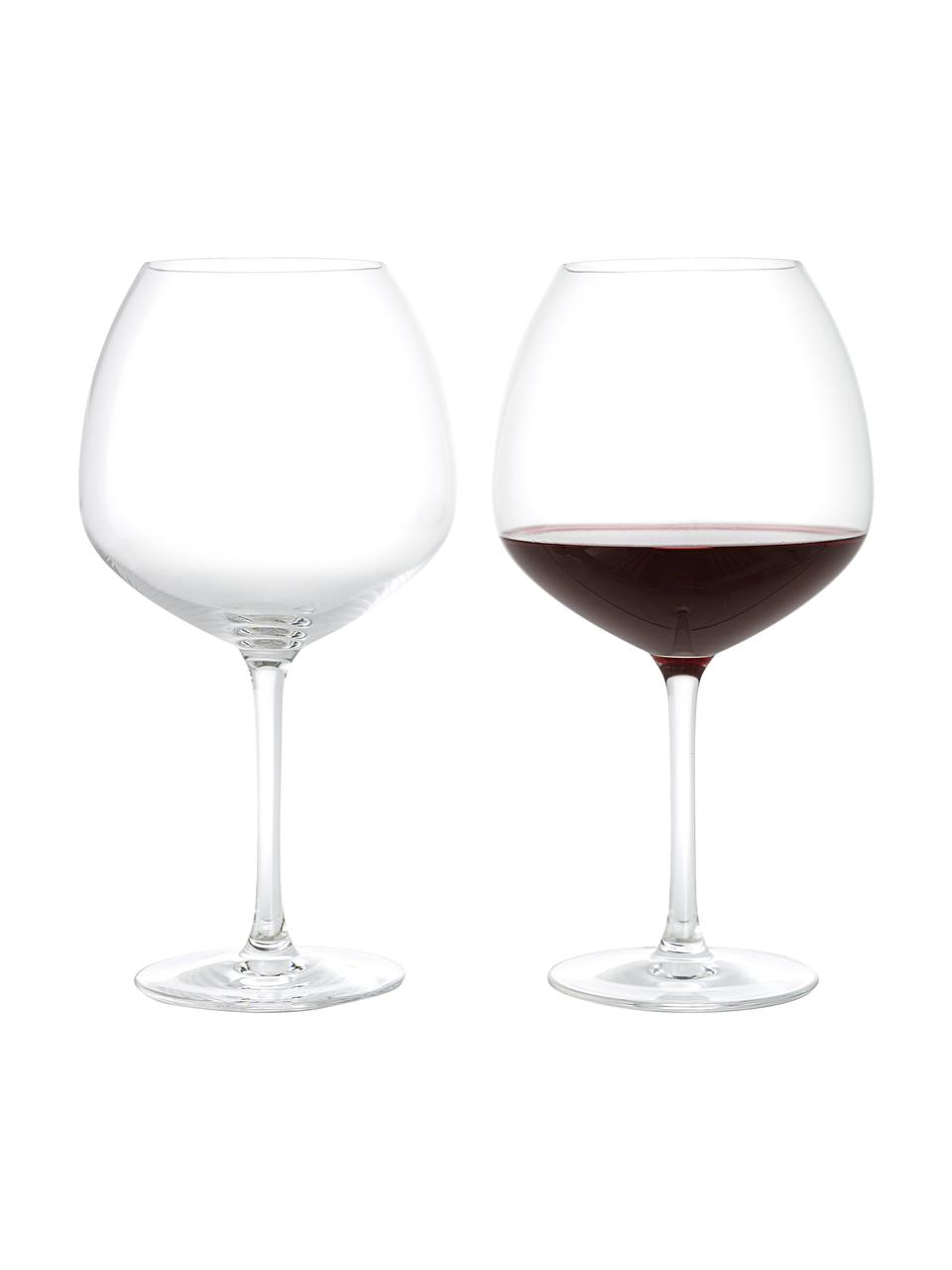 Bicchiere da vino rosso Premium 2 pz, Vetro senza piombo, Trasparente, Ø 13 x Alt. 23 cm, 930 ml