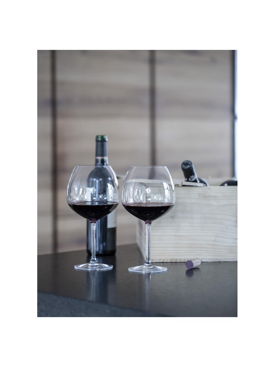 Copas de vino tinto Premium, 2 uds., Vidrio sin plomo, Transparente, Ø 13 x Al 23 cm, 930 ml
