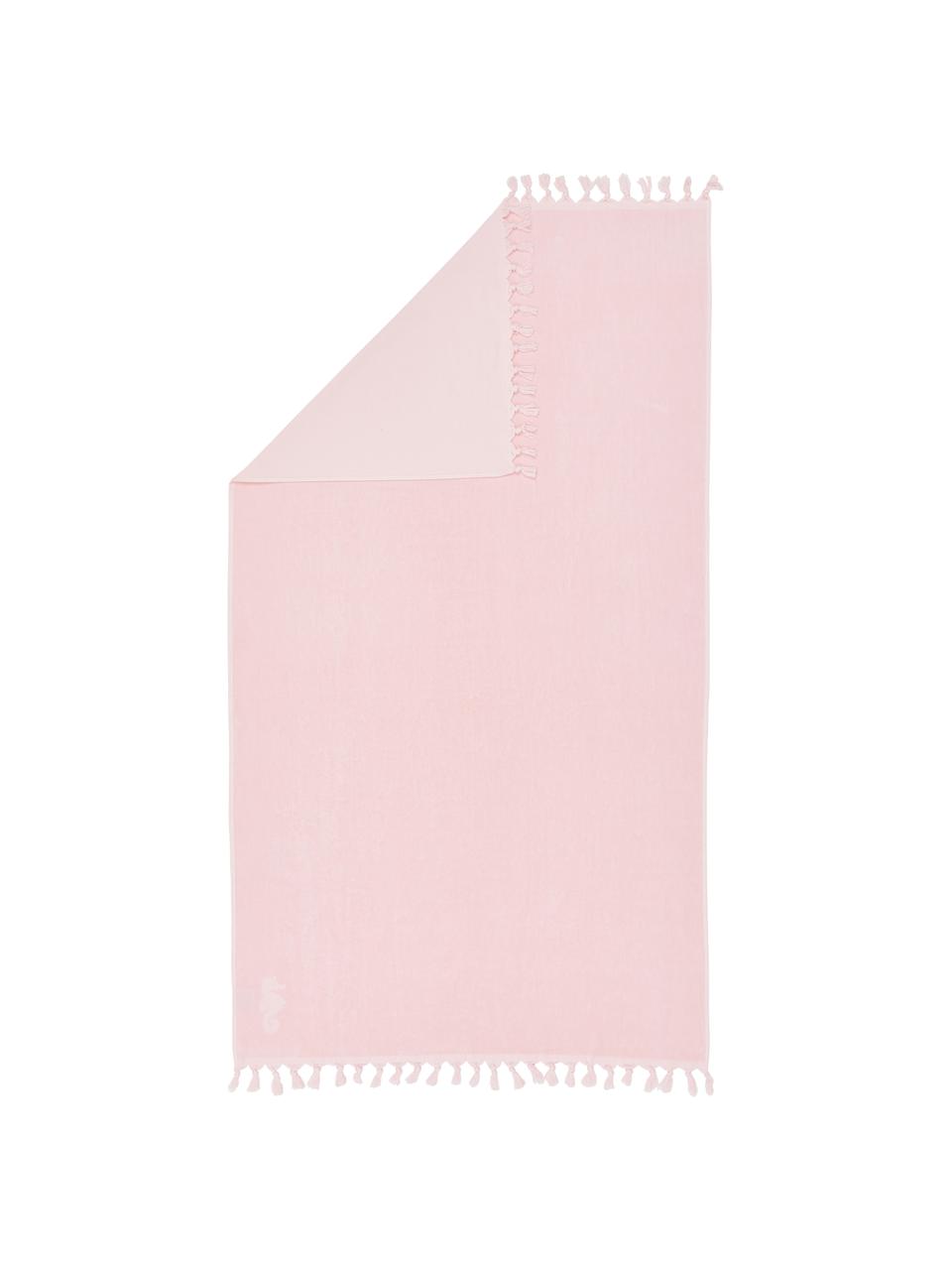 Fouta Lushie, Algodón
Gramaje medio, 355 g/m², Rosa pastel, An 100 x L 180 cm