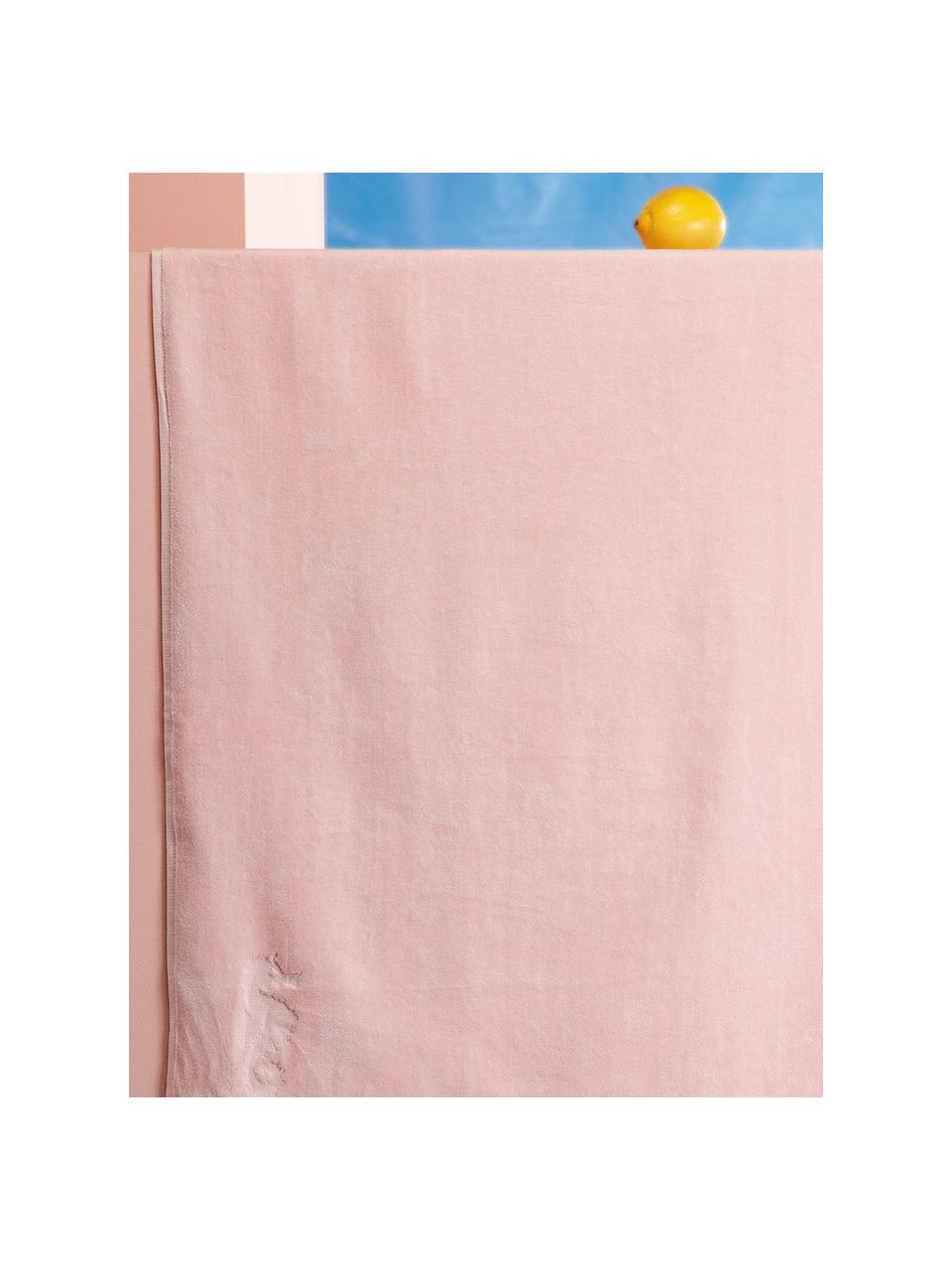 Fouta Lushie, Algodón
Gramaje medio, 355 g/m², Rosa pastel, An 100 x L 180 cm