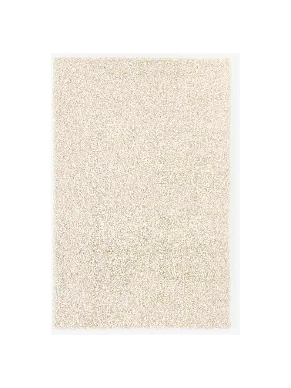 Vlněný koberec s vysokým vlasem Kasper, 80 % vlna (certifikace RWS), 20 % bavlna

V prvních týdnech používání vlněných koberců se může objevit charakteristický jev uvolňování vláken, který po několika týdnech používání., Krémově bílá, Š 80 cm, D 150 cm (velikost XS)