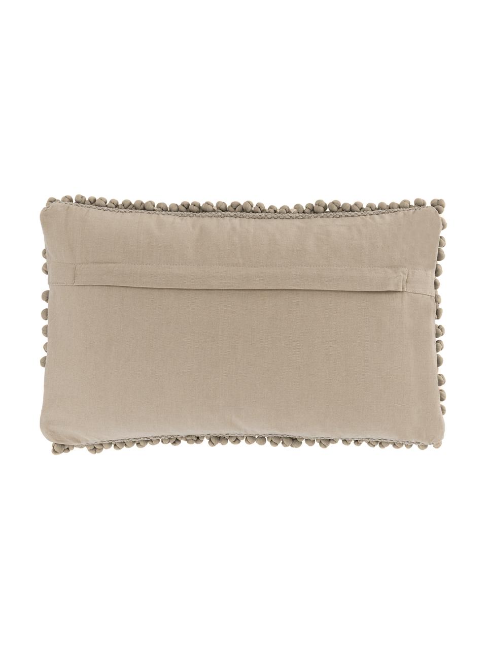 Housse de coussin rectangulaire beige Iona, Beige, larg. 30 x long. 50 cm