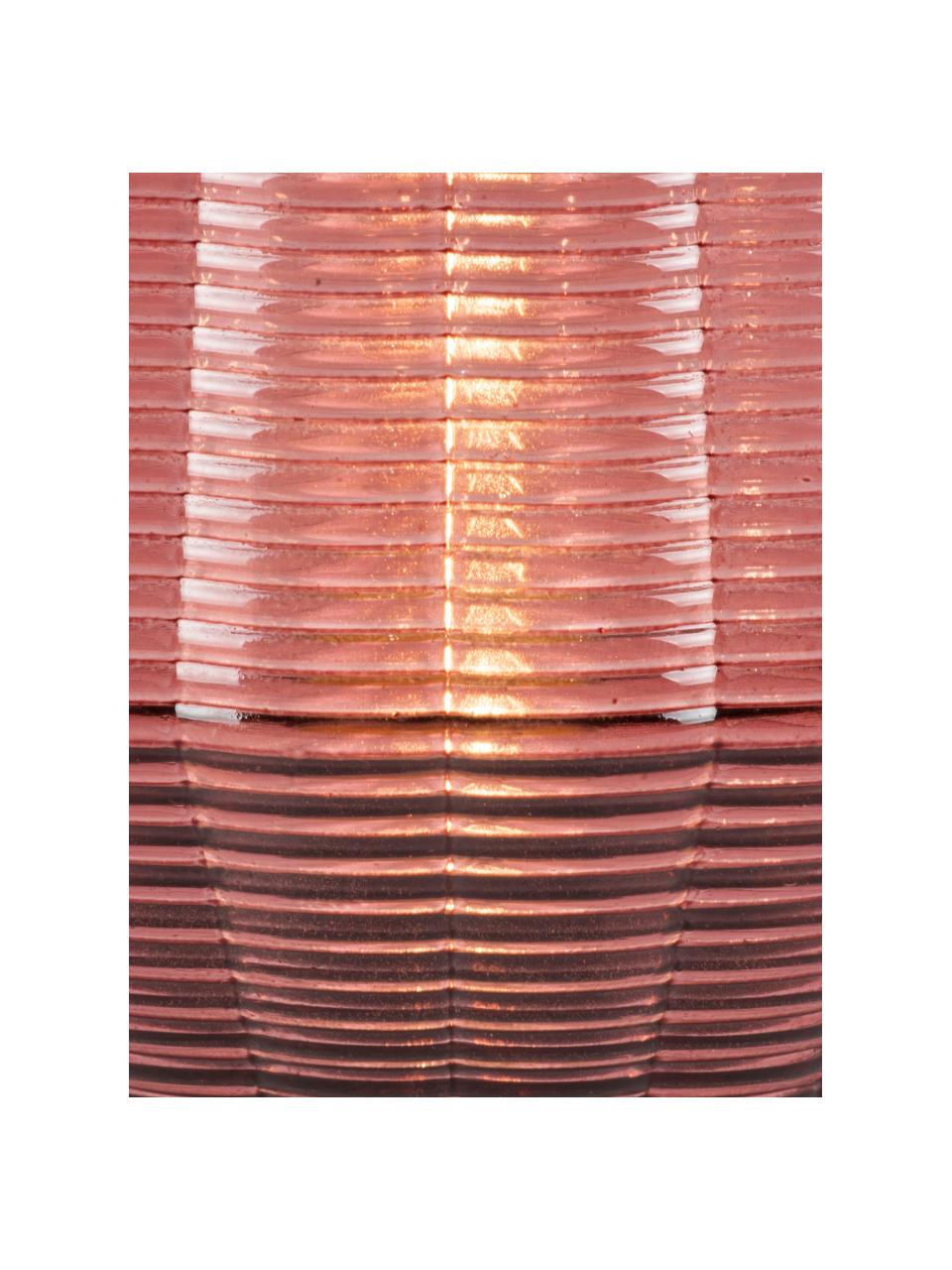 LED-Windlicht Votive in Rosa, Glas, Rosa, Ø 12 x H 14 cm