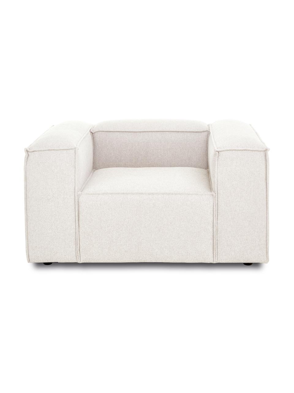 Sillón Lennon, Tapizado: 100% poliéster Alta resis, Estructura: madera de pino maciza, ma, Patas: plástico, Tejido beige, An 130 x F 101 cm