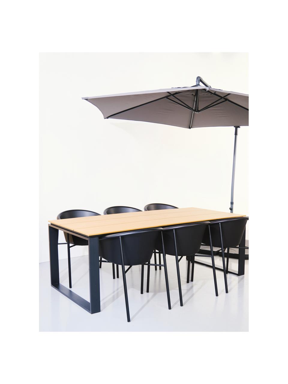 Table de jardin Brutus, Bois, clair, larg. 210 x prof. 100 cm