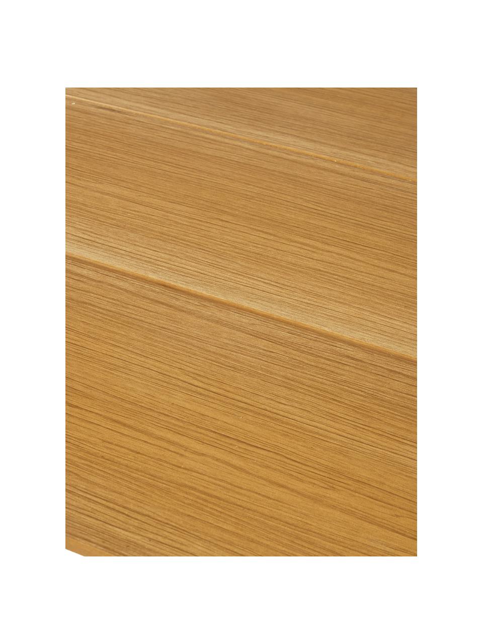 Table de jardin en teck Brutus, Bois de teck, noir, larg. 210 x prof. 100 cm