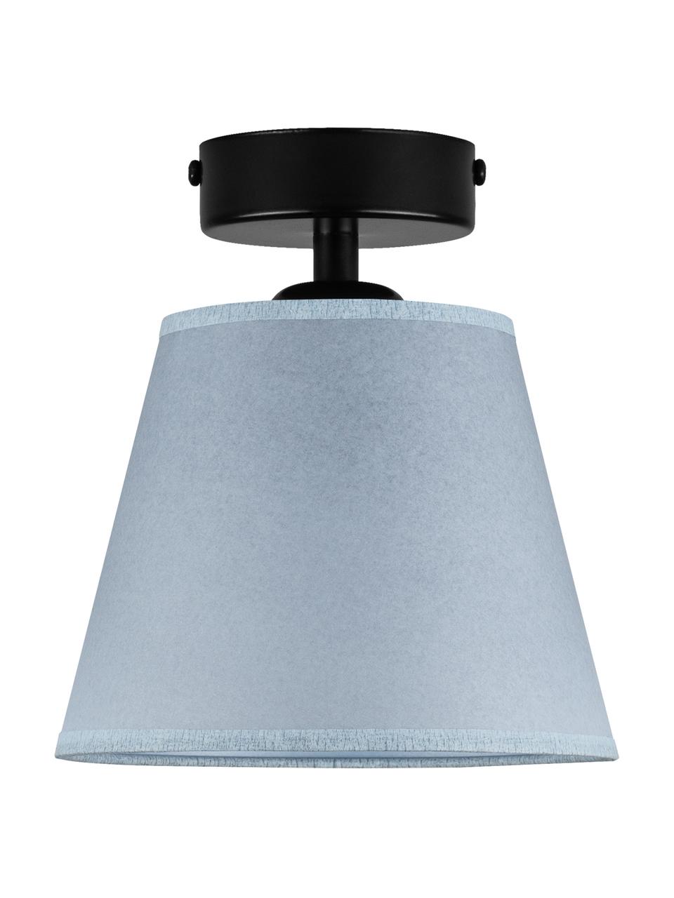 Malá stropná lampa z papiera Iro, Modrá, čierna