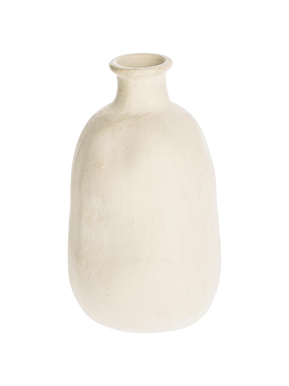 Keramická váza Caetana, Keramika, Béžová, Ø 18 cm, V 32 cm