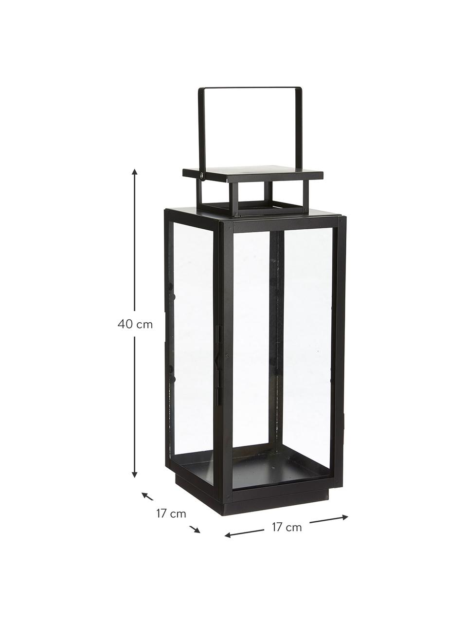 Lantaarn Harry, Frame: gecoat metaal, Zwart, 17 x 40 cm