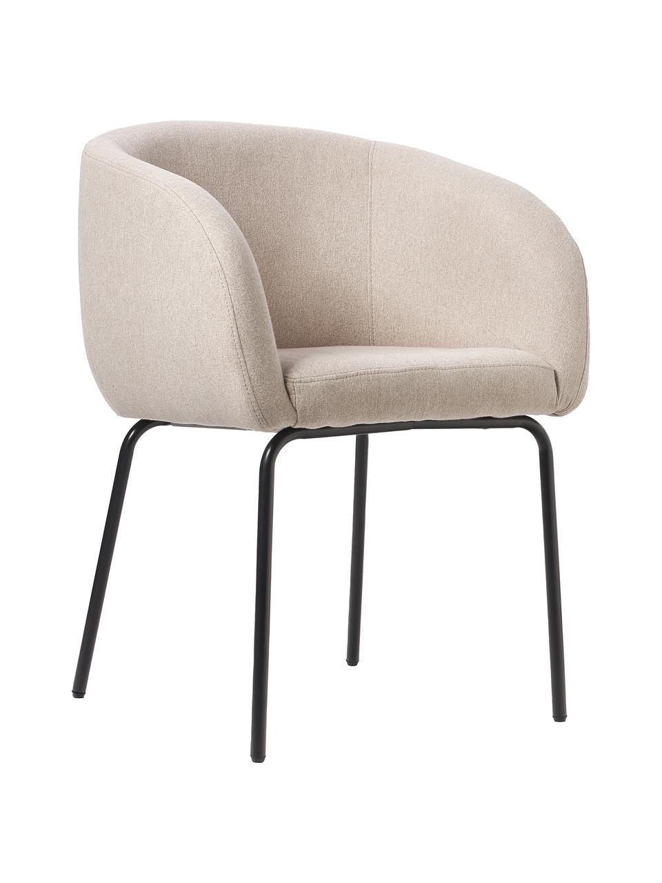 Židle s područkami Alani, 2 ks, Béžová, Š 58 cm, H 58 cm