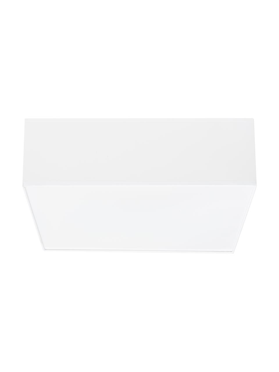 Plafoniera Mitra, Materiale sintetico (PVC), Struttura: bianco Diffusore: bianco, Larg. 35 x Alt. 12 cm