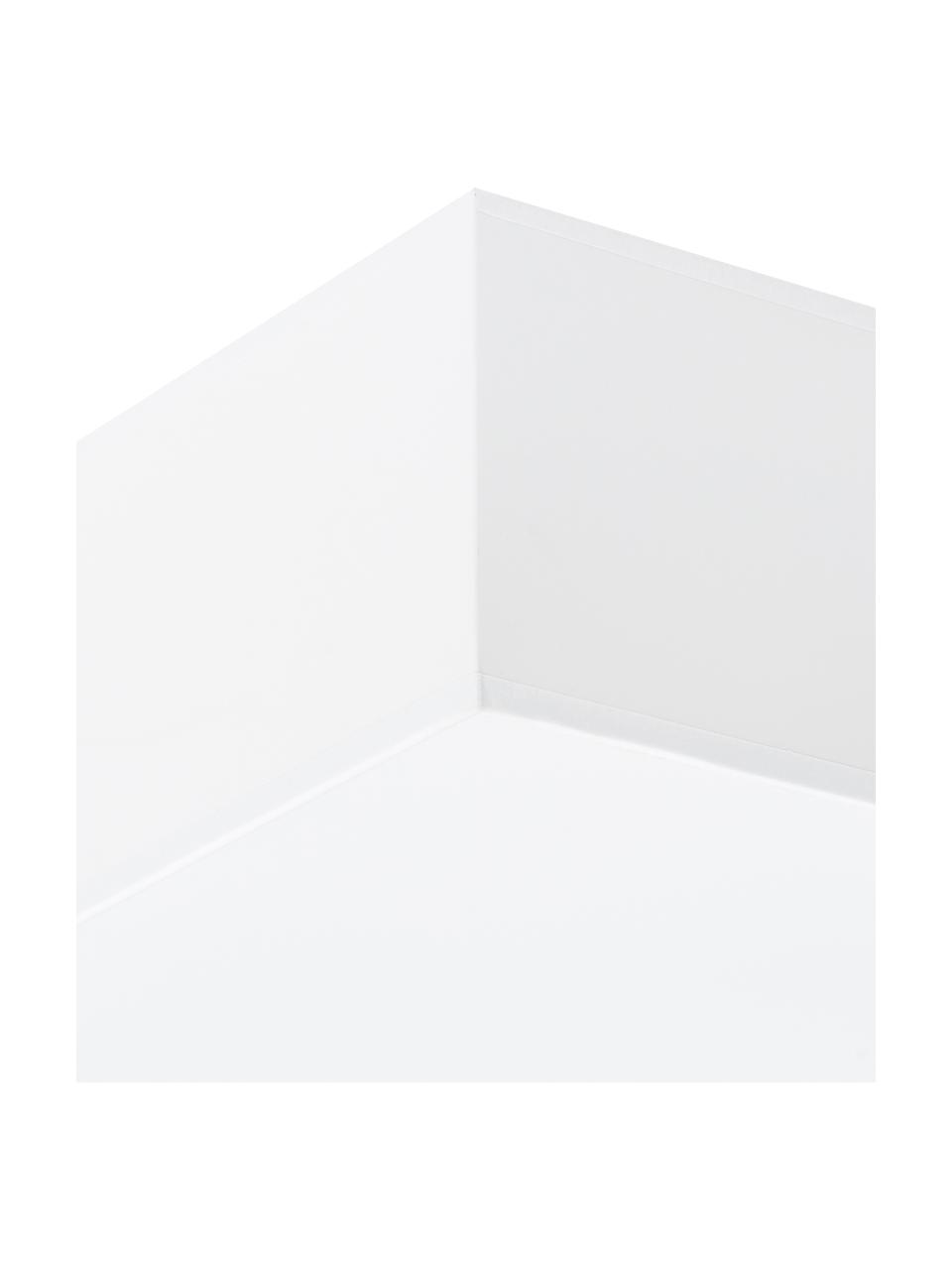 Plafondlamp Mitra uit kunststof, Kunststof (PVC), Frame: wit. Diffuser: wit, 35 x 12 cm