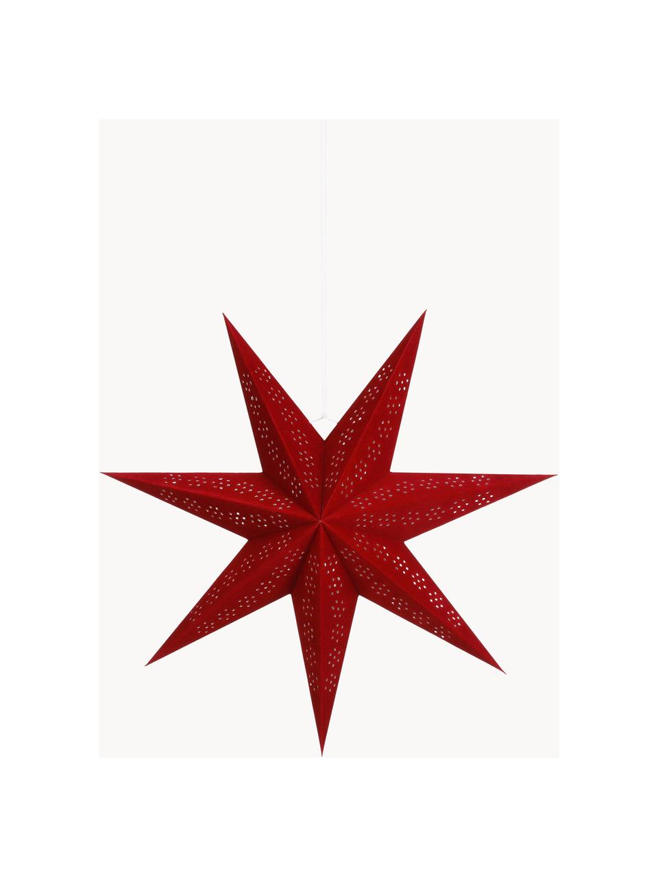Dekoračná hviezda Claudia, Papier, Červená, Ø 45 cm