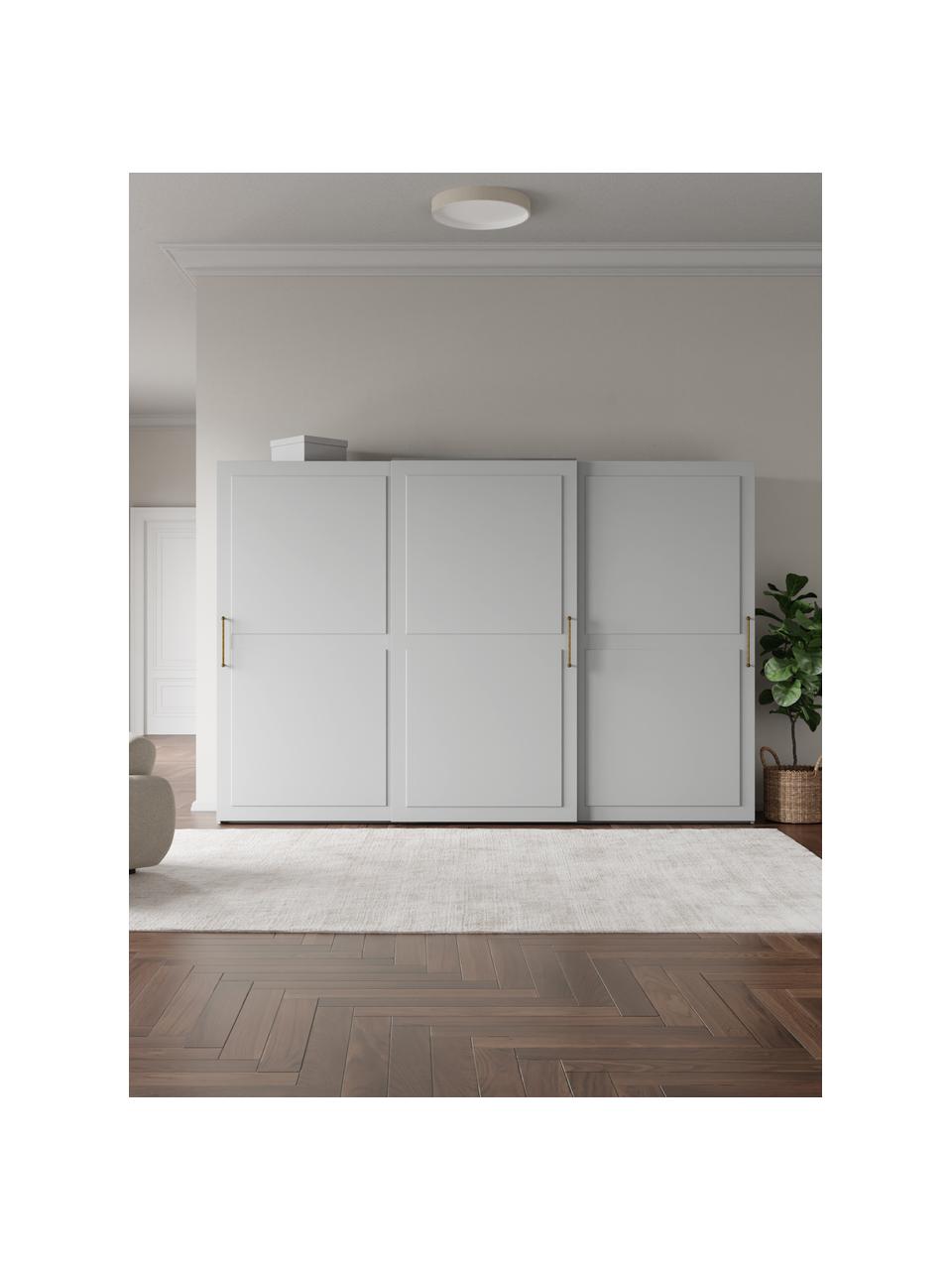 Armadio componibile con ante battenti Charlotte, larg. 300 cm, diverse varianti, Grigio, Interno Basic, larg. 300 x alt. 200 cm