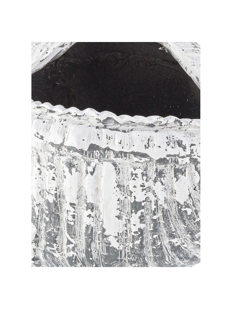 Doniczka XL Shell, Minerał, Szary, biały, 68 x 35 cm