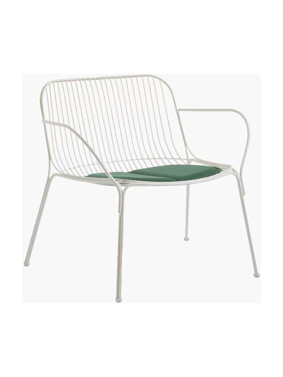 Outdoor stoelkussen Hiray, Bekleding: 50% polyacryl, 45% polyes, Groen, B 43 x L 47 cm