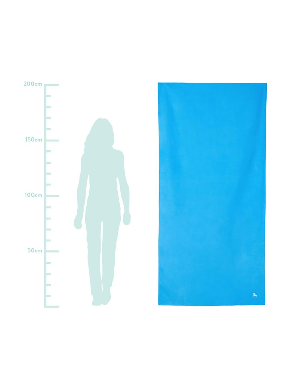 Microfaser-Strandtuch Classic, schnell trocknend, Microfaser (80% Polyester, 20% Polyamid), Blau, 90 x 200 cm