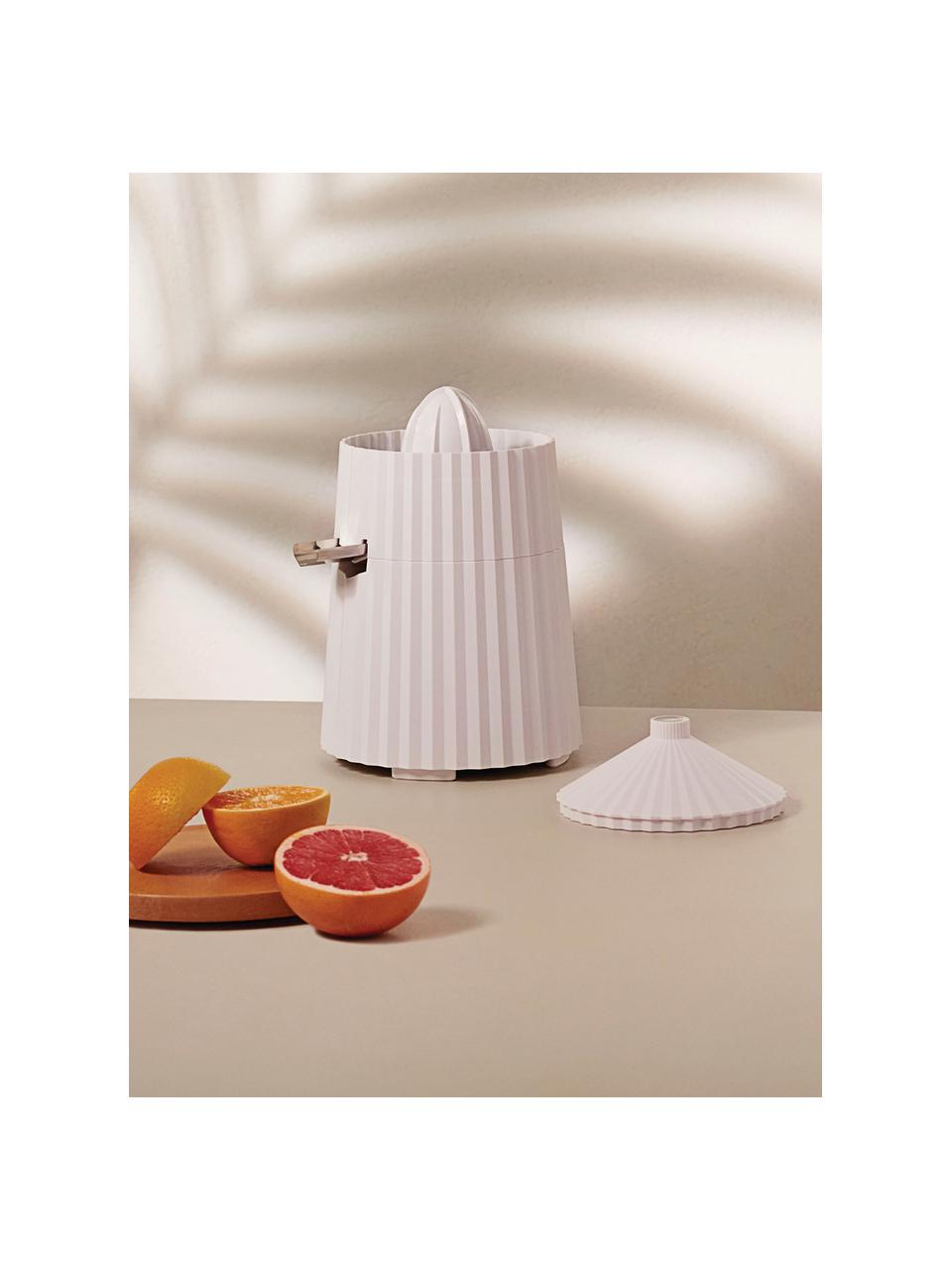 Presse-agrumes électrique avec surface striée Plissé, Résine thermoplastique, Blanc cassé, Ø 19 x haut. 28 cm