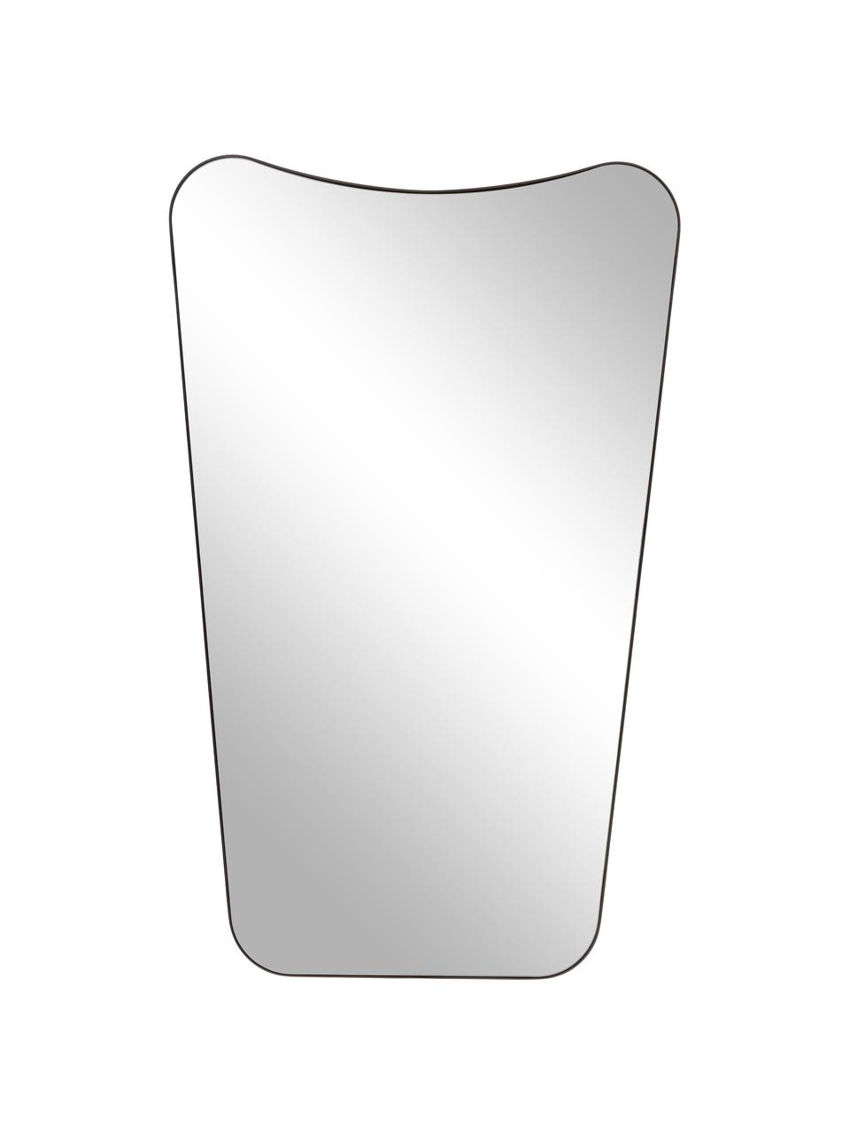 Lustro ścienne z metalową ramą Goldie, Czarny, S 50 x W 80 cm