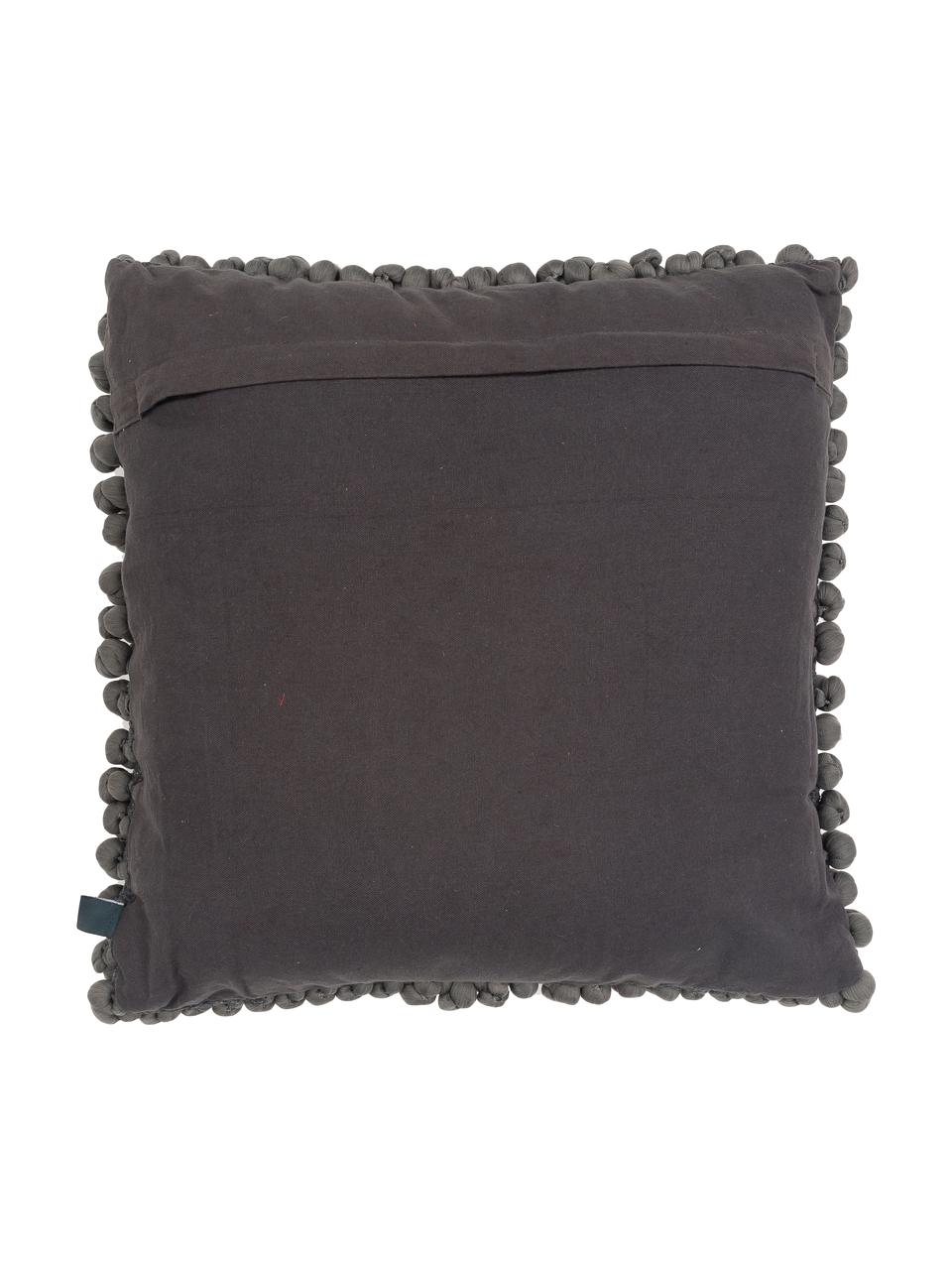 Coussin 45x45 boulettes de tissu Bergen, Anthracite