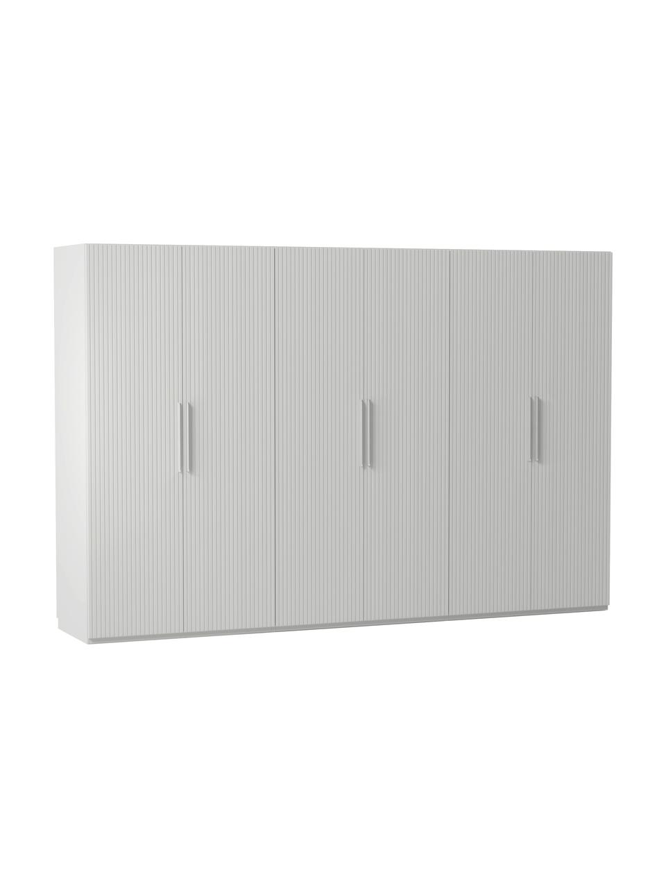 Armario modular Simone, 6 puertas (300 cm), diferentes variantes, Estructura: aglomerado con certificad, Madera, gris, Interior Basic (An 300 x Al 200 cm)