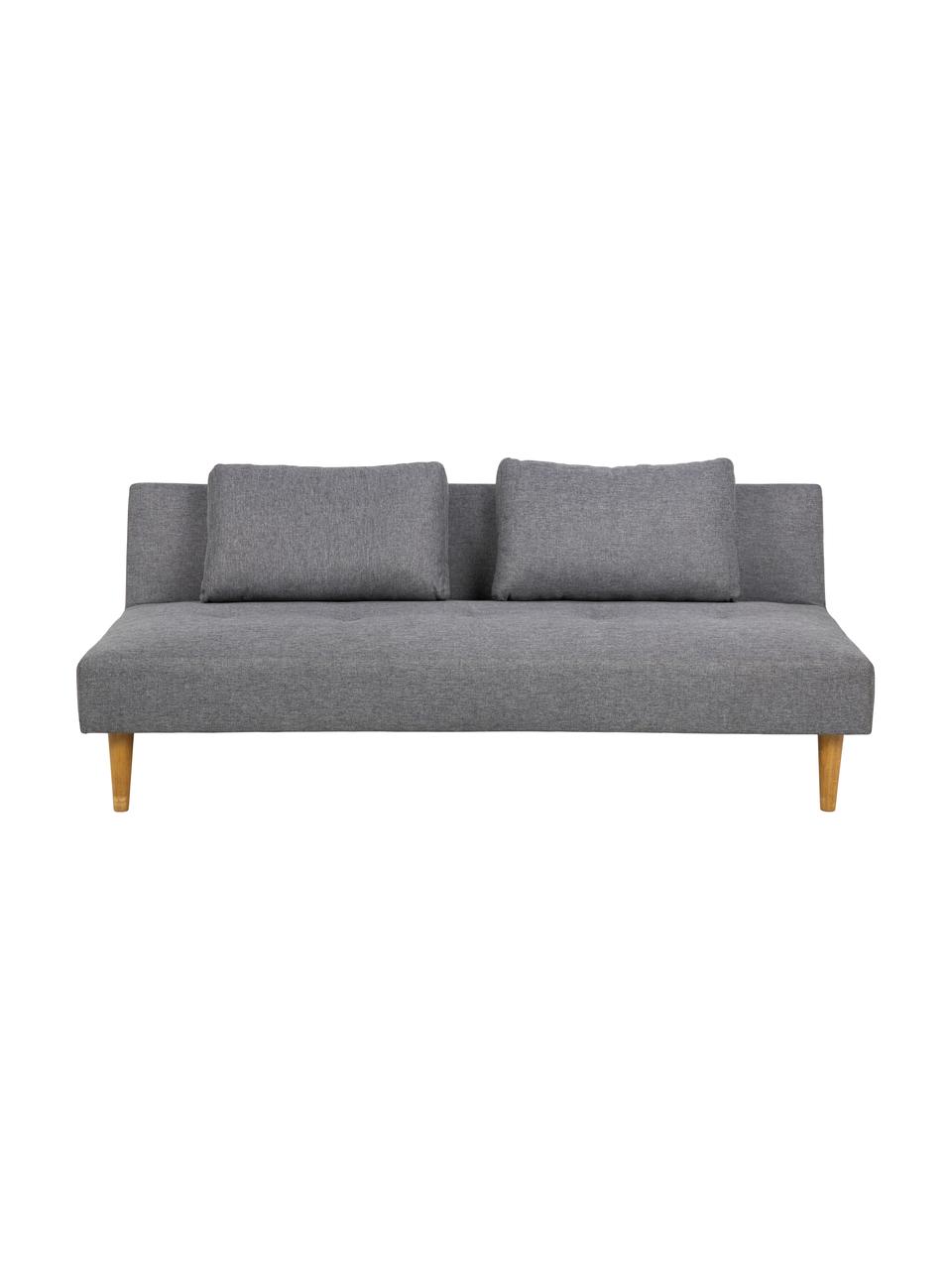Schlafsofa Lucca (2-Sitzer) in Grau, Bezug: 100% Polyester Der hochwe, Füße: Gummibaum, Grau, B 180 x T 86 cm
