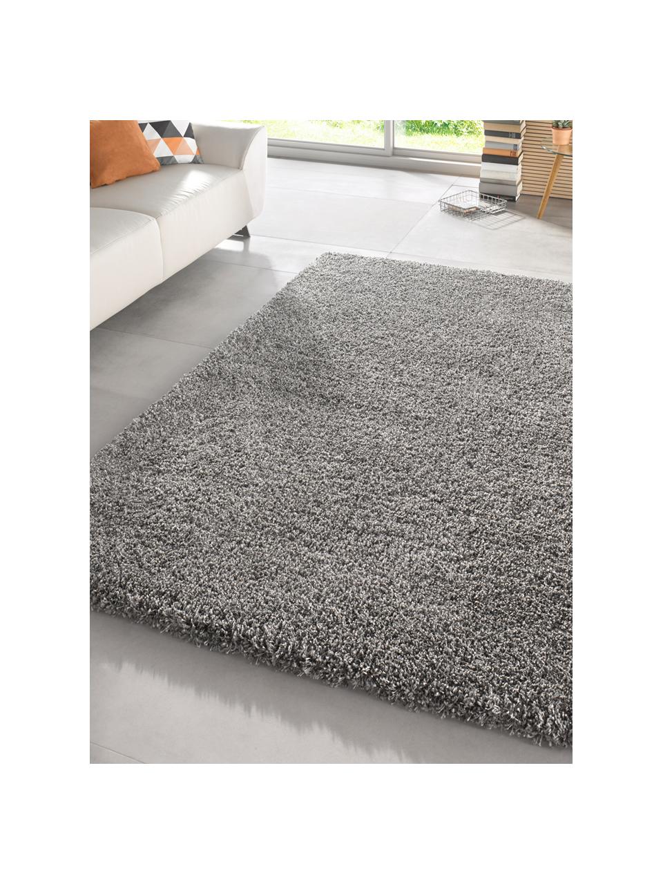 Alfombra Venice, Parte superior: polipropileno, Reverso: yute, Gris, An 80 x L 150 cm (Tamaño XS)