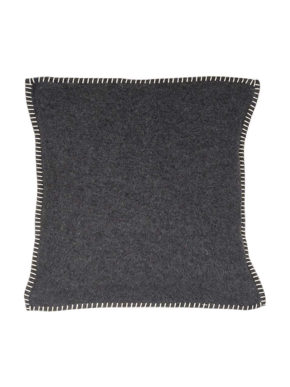 Housse de coussin 50x50 polaire Sylt, Anthracite