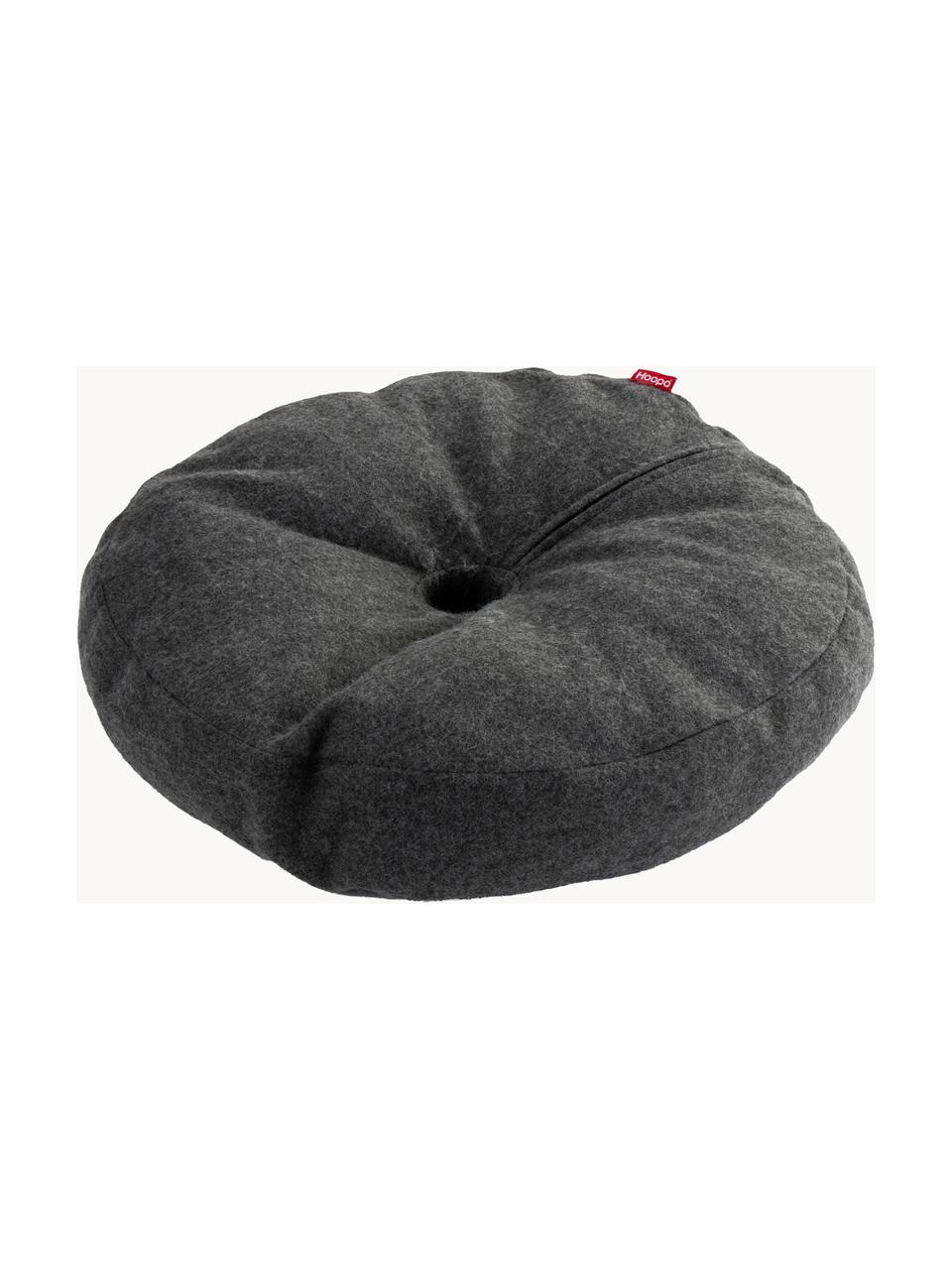 Katzenbett Donut, Bezug: 70 % Baumwolle, 15 % Poly, Anthrazit, Ø 60 x H 12 cm