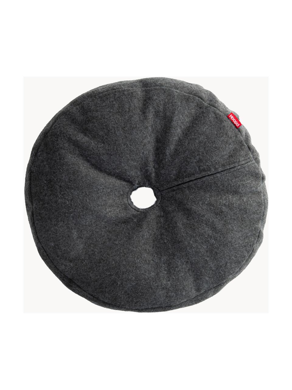 Katzenbett Donut, Bezug: 70 % Baumwolle, 15 % Poly, Anthrazit, Ø 60 x H 12 cm