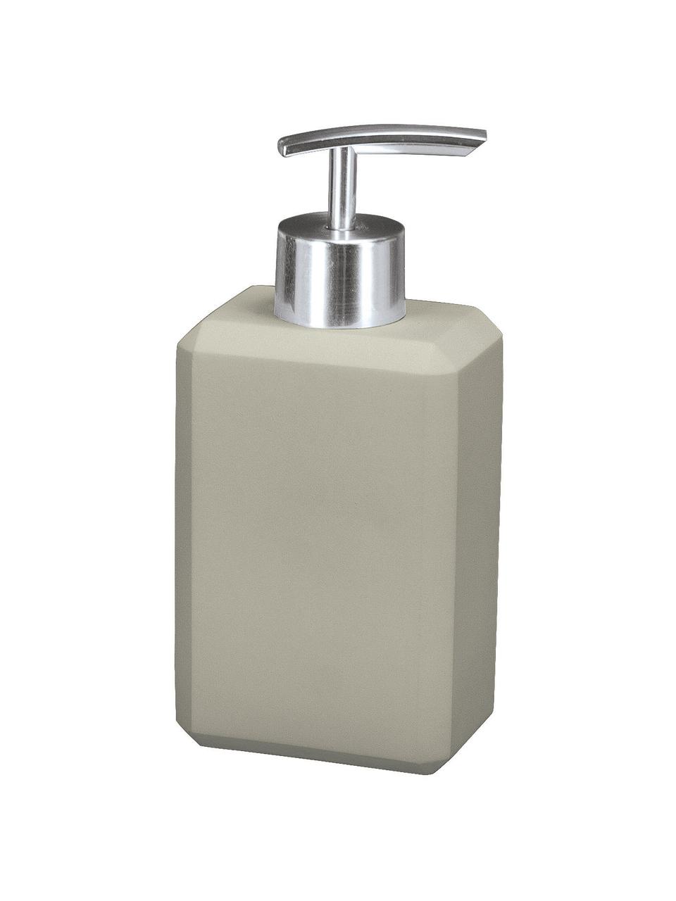Dispenser sapone in cemento Loft, Testa della pompa: metallo, Grigio, Larg. 8 x Alt. 17 cm