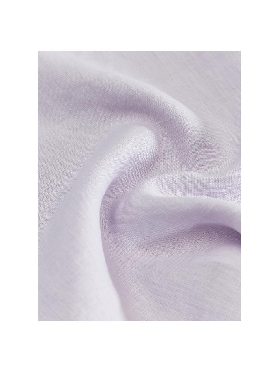 Federa arredo in lino lavato lilla Candice, 100% lino, Lilla, Larg. 50 x Lung. 50 cm