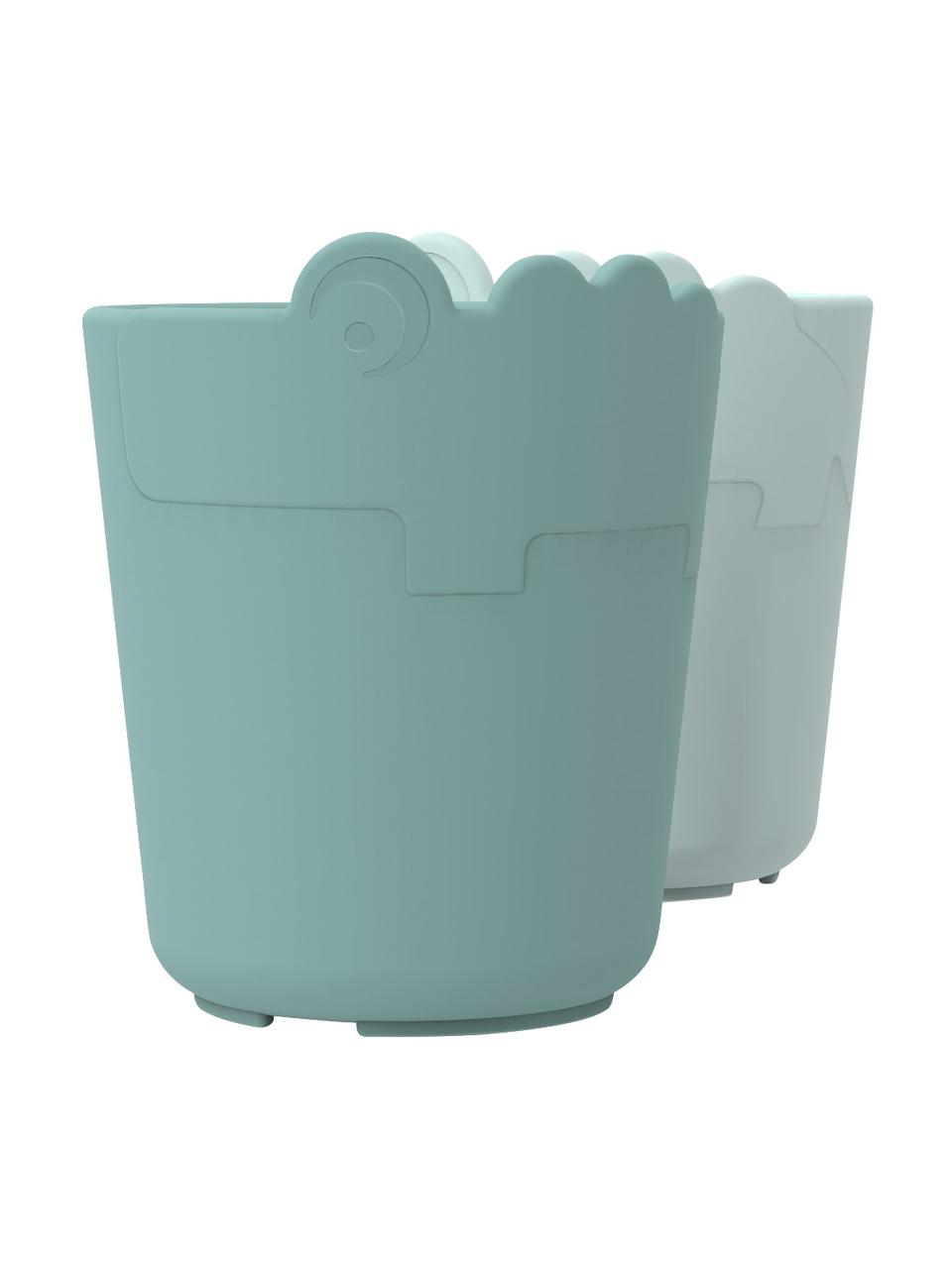 Becher-Set Kiddish, 2er-Set, Kunststoff, Blautöne, Ø 7 x H 8 cm, 100 ml