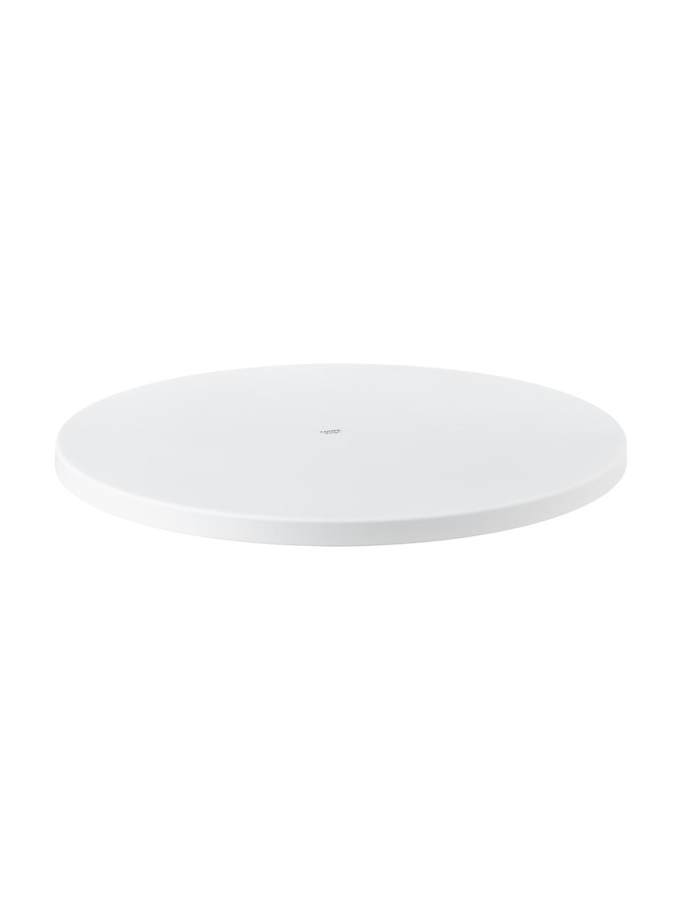 Bandeja redonda decorativa Circle, Acero inoxidable, pintura en polvo, Blanco mate, Ø 40 cm