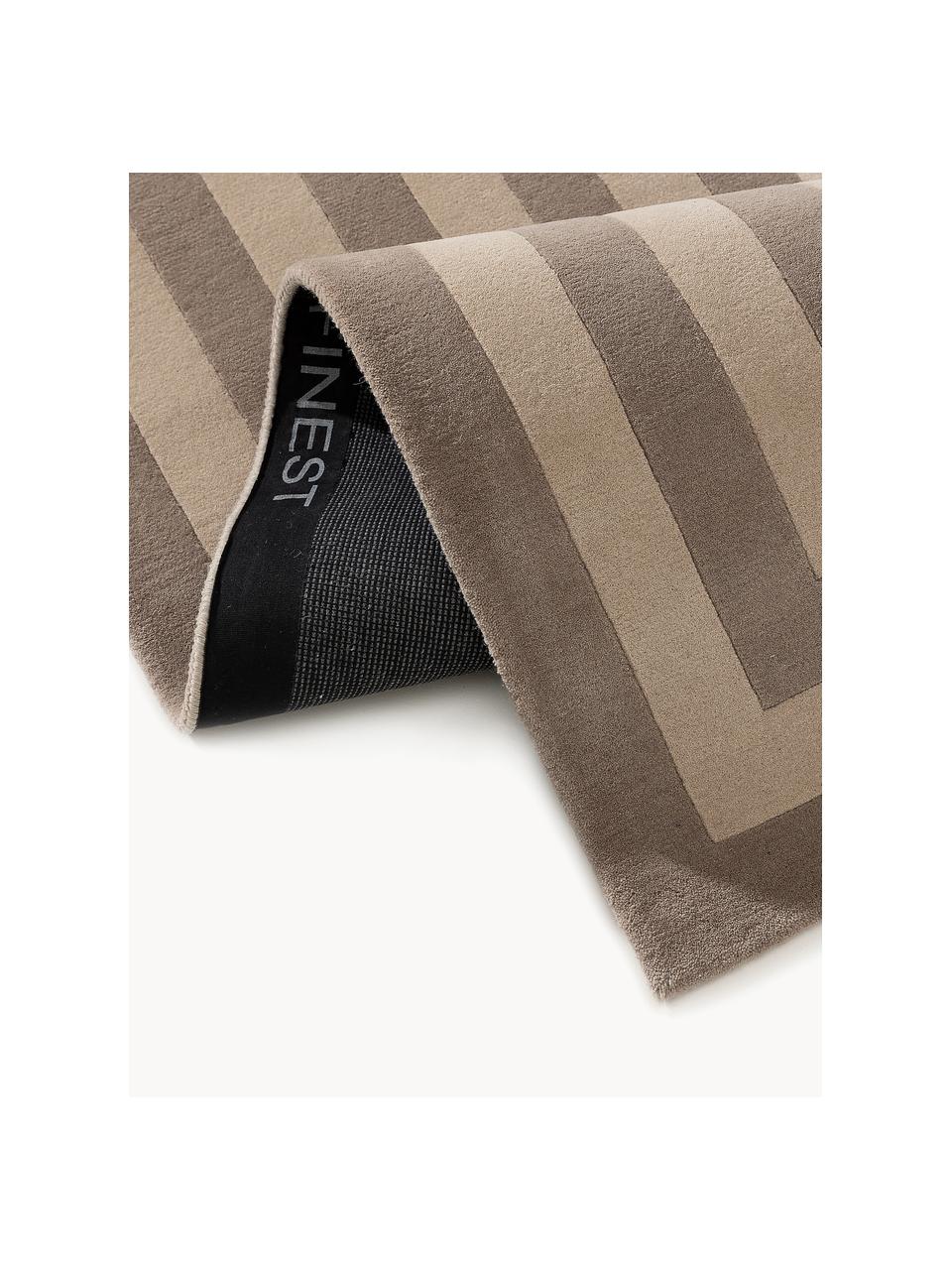 Ręcznie tuftowany dywan z wełny Tilo, 100% wełna

Włókna dywanów wełnianych mogą nieznacznie rozluźniać się w pierwszych tygodniach użytkowania, co ustępuje po pewnym czasie, Odcienie beżowego, S 160 x D 230 cm (Rozmiar M)